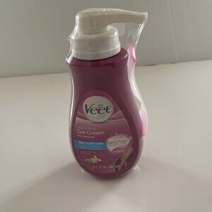 Veet Gel Cream Hair Removal Body Hair Remover Sensitive Formula Vanilla 13.5 oz